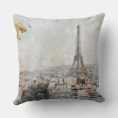 エッフェルタワー。フランス,パリ クッション (裏面)