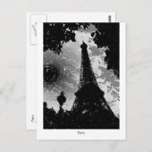エッフェルタワー。フランス，パリ ポストカード (正面/裏面)