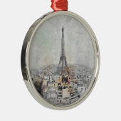 エッフェルタワー。フランス,パリ メタルオーナメント (右)