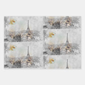 エッフェルタワー。フランス，パリ ラッピングペーパーシート (正面3)