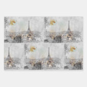 エッフェルタワー。フランス，パリ ラッピングペーパーシート (正面2)