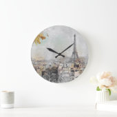 エッフェルタワー。フランス,パリ ラージ壁時計 (ホーム)