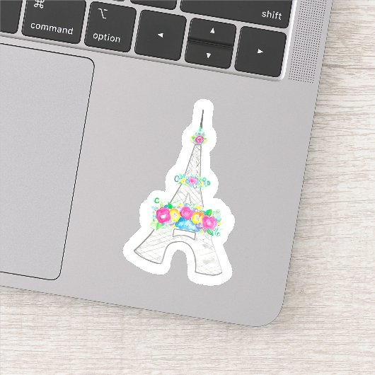 エッフェルタワー，フランフランスのス，花，モニュメント シール (詳細)