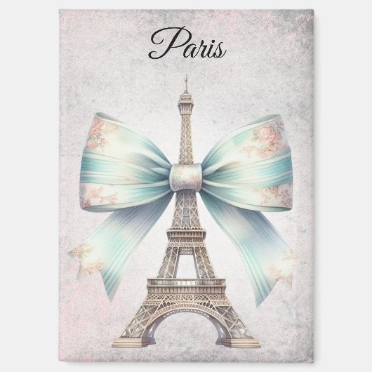 エッフェルタワー&ボーマグネット マグネット (正面)