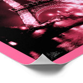 エッフェルタワー、ポンデレナ[プリント] – ダブルピンク， ポスター (角)