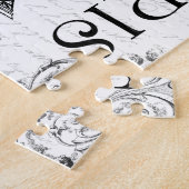 エッフェルタワー（モノクロ） ジグソーパズル (側面)