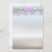 エッフェルタワー、レインボードリップスシルバーキンチェニェラ 招待状 (裏面)