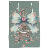 エッフェルタワー（弓あり） ミディアムペーパーバッグ (裏面)