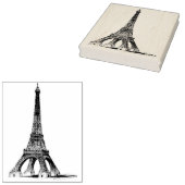 エッフェルタワー(影ヴィンテージラバーアートスタンプ) ラバースタンプ (押印)