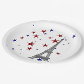 エッフェルタワー（星） ペーパープレート (アングル)