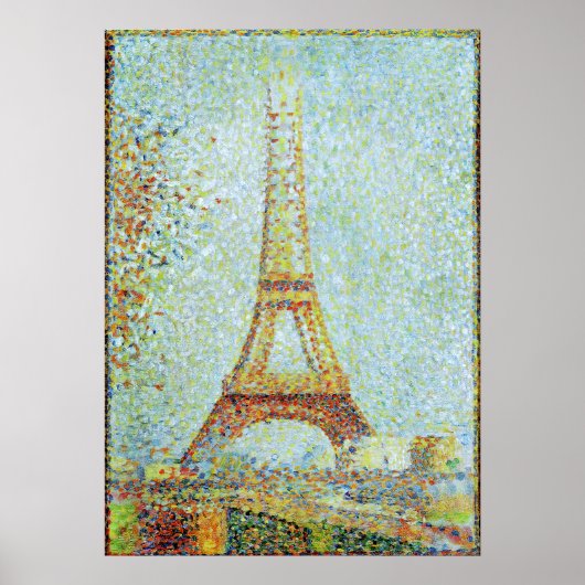 エッフェルタワー – 有名絵画な ポスター (正面)