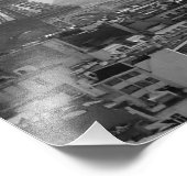 エッフェルタワー(白黒) フォトプリント (角)