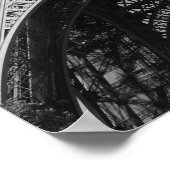 エッフェルタワー(白黒) ポスター (角)