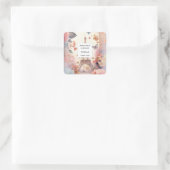 エッフェルタワー(花ろうそくビジネス) スクエアシール (バッグ)