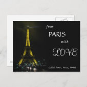エッフェルタワー – from Paris with LOVE ポストカード (正面/裏面)