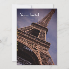 エッフェルタワーAテイストオブフランスディナーパーティー招待状 招待状