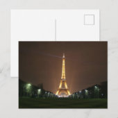 エッフェルタワーatナイト ポストカード (正面/裏面)