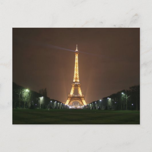 エッフェルタワーatナイト ポストカード (正面)