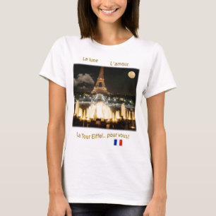 エッフェルタワーatナイト tシャツ