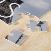 エッフェルタワーinパリのアートワークFrance Travel ジグソーパズル (側面)