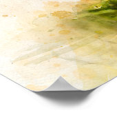 エッフェルタワーinパリ日没nr1 ポスター (角)