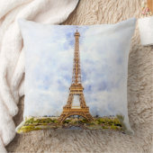 エッフェルタワーinパリ日没nr2 クッション (ブランケット)