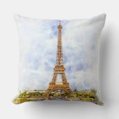 エッフェルタワーinパリ日没nr2 クッション (正面)