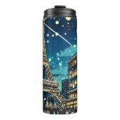 エッフェルタワーinパリ，フランス，クリスマスタイム タンブラー (正面)