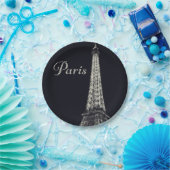 エッフェルタワーinパリ ペーパープレート (パーティー)
