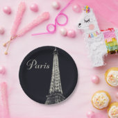 エッフェルタワーinパリ ペーパープレート (パーティー)