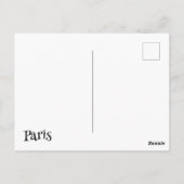 エッフェルタワーinパリ ポストカード (裏面)