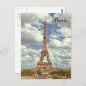 エッフェルタワーinパリ ポストカード (正面/裏面)