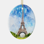 エッフェルタワーinパリnr1 セラミックオーナメント (右)