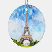 エッフェルタワーinパリnr1 セラミックオーナメント (左)