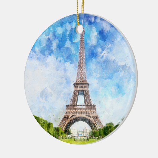 エッフェルタワーinパリnr1 セラミックオーナメント (左)