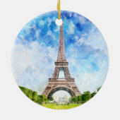 エッフェルタワーinパリnr1 セラミックオーナメント (裏面)