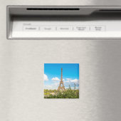 エッフェルタワーin the Cloudsフォトマグネット マグネット (インサイチュ (食洗機))