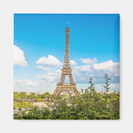 エッフェルタワーin the Cloudsフォトマグネット マグネット (正面)