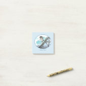 エッフェルタワーNotes 3" x 3" -おもしろい ポストイット (デスク上)