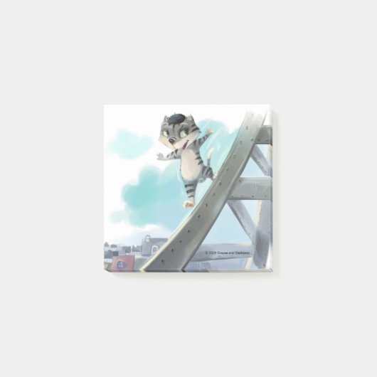 エッフェルタワーNotes 3" x 3" ポストイット (正面)