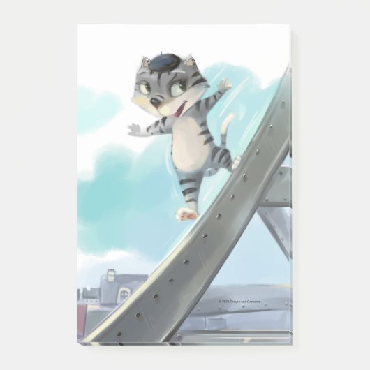 エッフェルタワーNotes 4" x 6" ポストイット (正面)