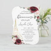 エッフェルパリキンセアニラブルゴーニュ赤面フローラ 招待状 (スタンド正面)