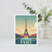 エッフェルパリフランスヴィンテージ有名トラベルプレイス ポストカード (スタンド正面)