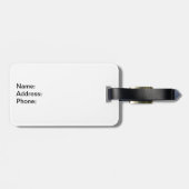 エッフェル塔が付いているパリパターン ラゲッジタグ (裏面横)