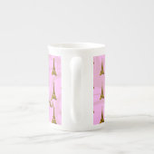 エッフェル塔が付いているパリ ボーンチャイナマグカップ (裏面)