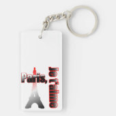 エッフェル塔が付いているJeのt'aimeパリ キーホルダー (裏面)