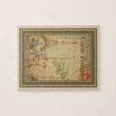 エッフェル塔とのパリのヴィンテージ ジグソーパズル (横)