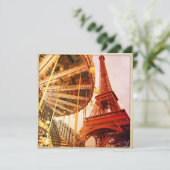 エッフェル塔とカルーセル 招待状 (スタンド正面)