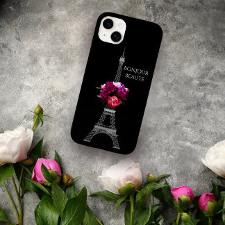 エッフェル塔とドラマティックな芍薬 Case-Mate iPhone 14 PLUSケース