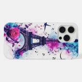 エッフェル塔と音楽 iPhoneケース (裏面横)